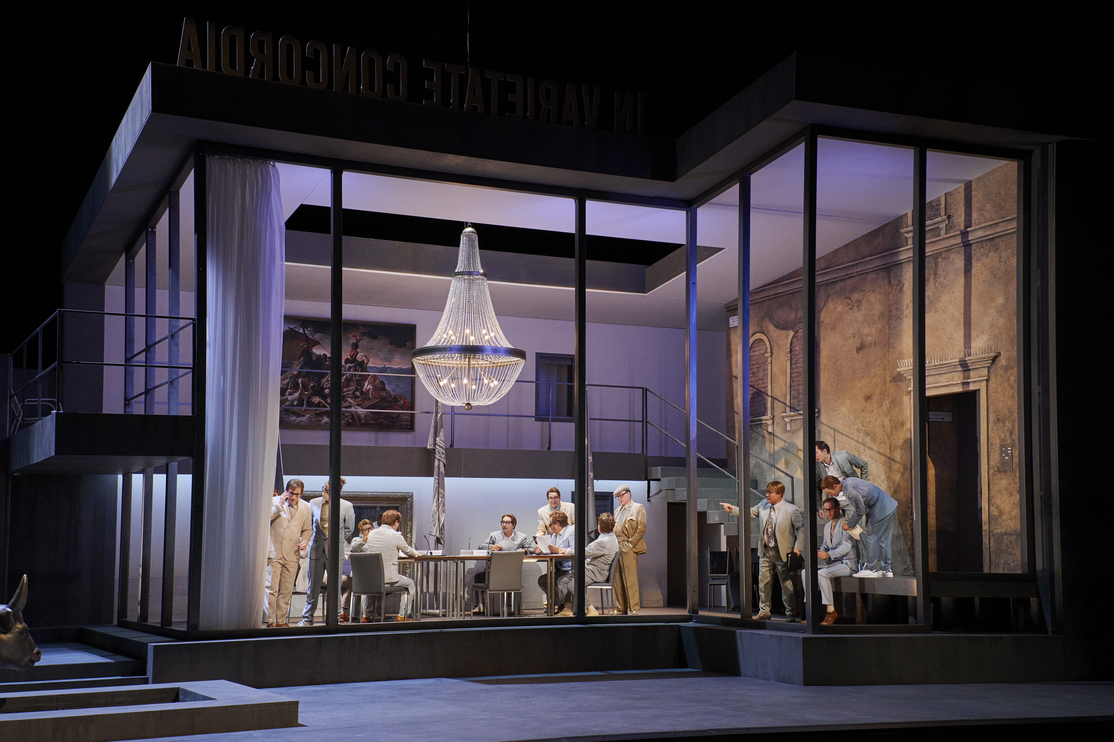 Das Bühnenbild von Julius Theodor Semmelmann.